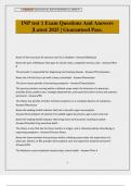 INP test 1 Exam Questions And Answers &vert;Latest 2025 &vert; Guaranteed Pass&period;
