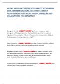 CA DMV AMBULANCE CERTIFICATION NEWEST ACTUAL EXAM WITH COMPLETE QUESTIONS AND CORRECT VERIFIED ANSWERS&lpar;DETAILED ANSWERS&rpar; ALREADY GRADED A&plus; 100&percnt; GUARANTEED TO PASS CONCEPTS&excl;&excl;&excl;