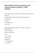 N221 Module 6 Exam questions with verified answers graded A&plus; 2025 updated