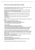 PSYCH 242 FINAL EXAM STUDY GUIDE