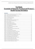 Test Bank-Essentials of Maternity Newborn and Women&rsquo;s Health Nursing 5th Edition