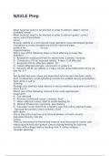 NAVLE Prep exam with 100&percnt; correct answers 2025