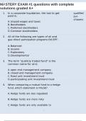 MASTERY EXAM &num;1 questions with complete solutions graded A&plus;