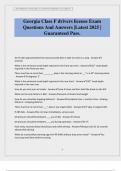 Georgia Class F drivers license Exam Questions And Answers &vert;Latest 2025 &vert; Guaranteed Pass&period;