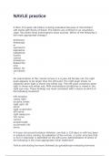 NAVLE practice exam with 100&percnt; correct answers 2025