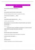 Dental Law & Ethics Test Study Questions and Correct Answers