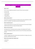 Dental Hygiene Laws test Questions and Correct Answers