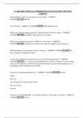 CA BOARD ETHICS & JURISPRUDENCE EXAM 2024 UPDATED VERSION