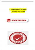 CFCI Questions &lpar;questions Correctly To Score A&plus; 2025