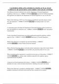 CALIFORNIA DPR LAWS AND REGULATIONS ACTUAL EXAM  COMPLETE 100  QUESTIONS AND CORRECT DETAILED ANSWERS
