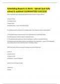 Scheduling Reports & Alerts - Splunk Quiz fully solved & updated &lpar;GUARANTEED SUCCESS&rpar;