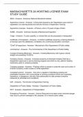 MASSACHUSETTS 2A HOISTING LICENSE EXAM STUDY GUIDE-