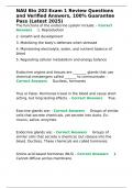 NAU Bio 202 Exam 1 Review Questions and Verified Answers&comma; 100- Guarantee Pass &lpar;Latest 2025&rpar;&period;