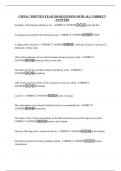 CIBTAC WRITTEN EXAM 200 QUESTIONS WITH ALL CORRECT ANSWERS