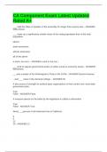 CA Component Exam Latest Updated Rated A&plus;