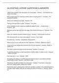 2A HOISTING LICENSE QUESTIONS & ANSWERS