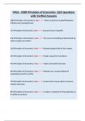 WGU - D089 Principles of Economics &vert;263 Questions with Verified Answers