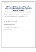 LPCC Law & Ethics Exam 1 Questions  and Correct Answers&sol; Latest Update &sol;  Already Graded