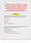 AHIMA RHIA EXAM LATEST 2025 ACTUAL EXAM  TEST BANK&vert; 2 VERSIONS &lpar;VERSION A & B&rpar; WITH 450  QUESTIONS AND CORRECT VERIFIED ANSWERS&sol;  ALREADY GRADED A&plus;&vert; AMERICAN HEALTH  INFORMATION MANAGEMENT ASSOCIATION &vert;  REGISTERED HEALTH INFORMATION  ADMINISTRATOR EXAM P
