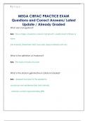 CIBTAC  Questions and Correct Answers&sol; Latest Update &sol; Already Graded