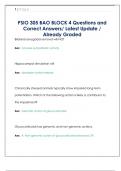 PSIO 305 BAO BLOCK 4 Questions and  Correct Answers&sol; Latest Update &sol;  Already Graded