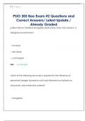 PSIO 305  Questions and Correct Answers&sol; Latest Update &sol; Already Graded
