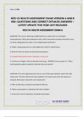 HESI V2 HEALTH ASSESSMENT EXAM VERSION A AND B 500&plus; QUESTIONS AND CORRECT DETAILED ANSWERS &ndash; LATEST UPDATE THIS YEAR JUST RELEASED&period;