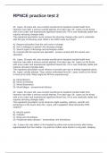 RPNCE practice test 2 Questions and Answers 100&percnt; Solved