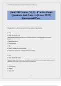 Jamf 100 Course &lpar;V5&period;0&rpar; - Practice Exam Questions And Answers &vert;Latest 2025 &vert; Guaranteed Pass&period;