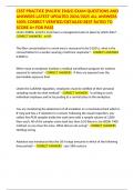 CSST PRACTICE &lpar;PACIFIC EH&S&rpar; EXAM QUESTIONS AND ANSWERS LATEST UPDATED 2024&sol;2025 ALL ANSWERS 100&percnt; CORRECT VERIFIED&sol;DETAILED BEST RATED TO SCORE A&plus; FOR PASS