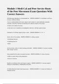 Module 1 Medi-Cal and Peer Service Roots of the Peer Movement Exam Questions With Correct Answers&period;