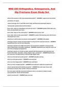 NSG 255 Orthopedics&comma; Osteoporosis&comma; And Hip Fractures Exam Study Set 