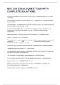 BSC 340 EXAM 3 QUESTIONS WITH COMPLETE SOLUTIONS&period;