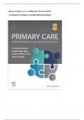Test Bank for Primary Care-Interprofessional Collaborative Practice 6th Edition by Terry Mahan Buttaro&comma; JoAnn Trybulski&comma; Patricia Polgar-Bailey & Joanne Sandberg-Cook -ALL Chapters 1-23 latest
