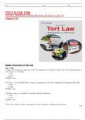 Test Bank For Tort Law&comma; 7th Edition J&period; Stanley Edwards&comma; J&period;D&period;Traci L&period; Cull&comma; J&period;D Chapter 1-19