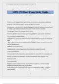 NHM 372 Final Exam Study Guide