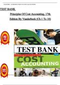 Test Bank For Principles Of Cost Accounting&comma; 17th Edition By Vanderbeck &lpar;Ch 1 To 10&rpar; Update &lpar; pdf file &rpar;