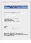 NSC Exam Questions And Answers &vert;Latest 2025 &vert; Guaranteed Pass&period;