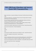 NSG 3100-Exam 4 Questions And Answers &vert;Latest 2025 &vert; Guaranteed Pass&period;