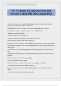 NU 372 Exam 1 Exam Questions And Answers &vert;Latest 2025 &vert; Guaranteed Pass&period;