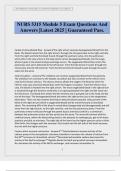 NURS 5315 Module 5 Exam Questions And Answers &vert;Latest 2025 &vert; Guaranteed Pass