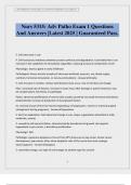 Nurs 5315&colon; Adv Patho Exam 1 Questions And Answers &vert;Latest 2025 &vert; Guaranteed Pass&period;