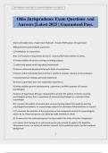 Ohio Jurisprudence Exam Questions And Answers &vert;Latest 2025 &vert; Guaranteed Pass&period;