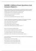 NADME 1 Midterm Exam Questions And Answers Rated A&plus;&period;