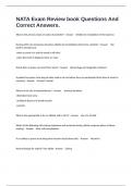 NATA Exam Review book Questions And Correct Answers&period;