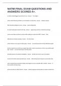 NATMI FINAL EXAM QUESTIONS AND ANSWERS SCORED A&plus;&period;