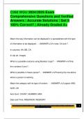 C268 WGU 2024&sol;2025 Exam  Comprehensive Questions and Verified  Answers &vert; Accurate Solutions &vert; Get it  100&percnt; Correct&excl;&excl; &vert; Already Graded A&plus;