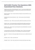 NATA-BOC Practice Test Questions With Guaranteed Pass Solutions&period;