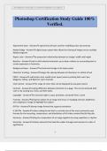 Photoshop Certification Study Guide 100&percnt; Verified&period;