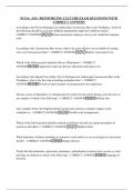 NCOA- ASU- REINFORCING CULTURE EXAM QUESTIONS WITH CORRECT ANSWERS